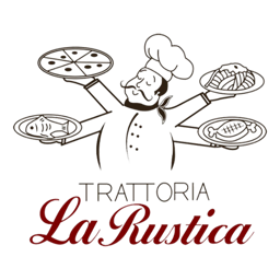Trattoria La Rustica logo.